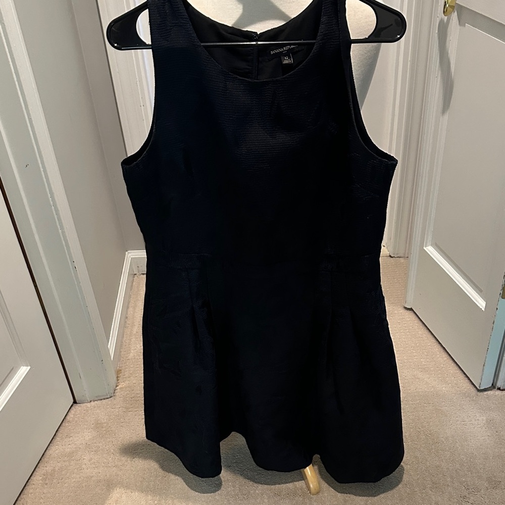 Banana Republic Factory Black and Navy Mini Dress